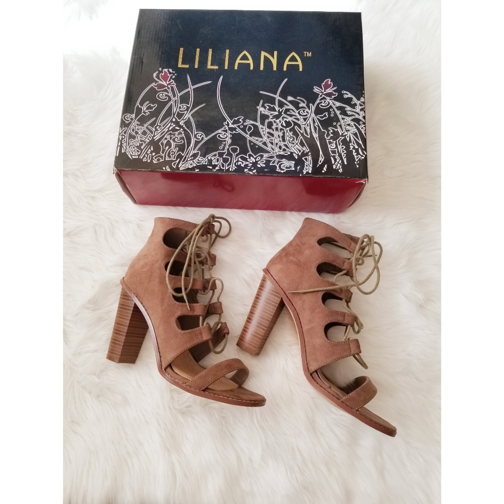 Liliana Brown Strap Heels